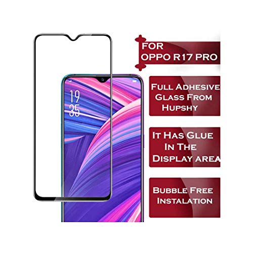 Image of Screen Protector for Oppo R17 / Oppo R17 Pro (Black) Tempered Glass Edge-to-Edge 6D Screen Guard With Installation Kit