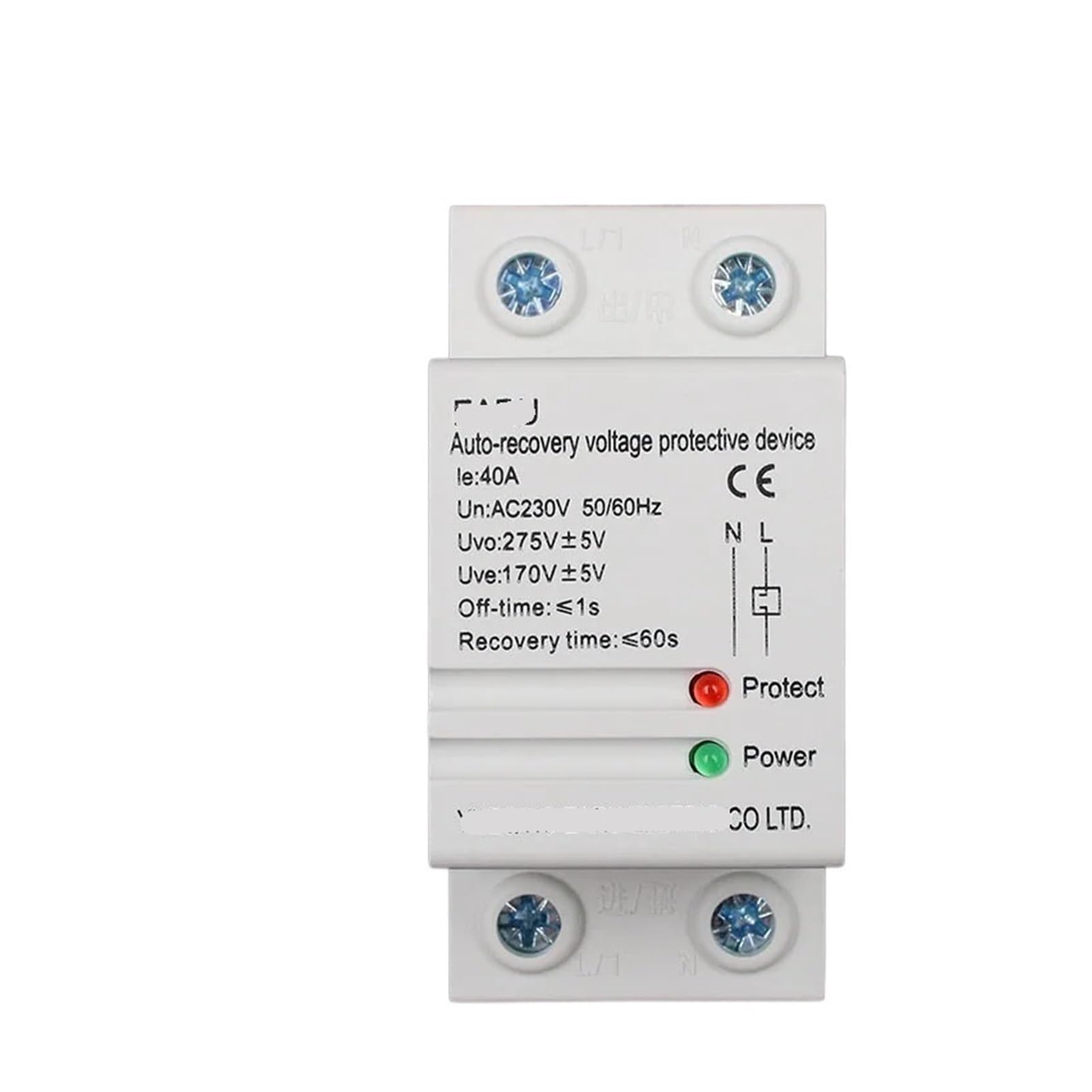 Relais auto-récupération 220V 40A avec protection contre la surtension résidentielle