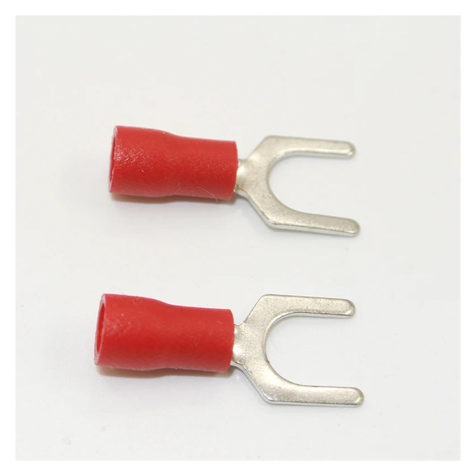 REIUAFWYGV SV1.25-6 1000pcs 22-18 AWG 1/4" Insulated Terminals Crimp Connector Fork Terminals Connector