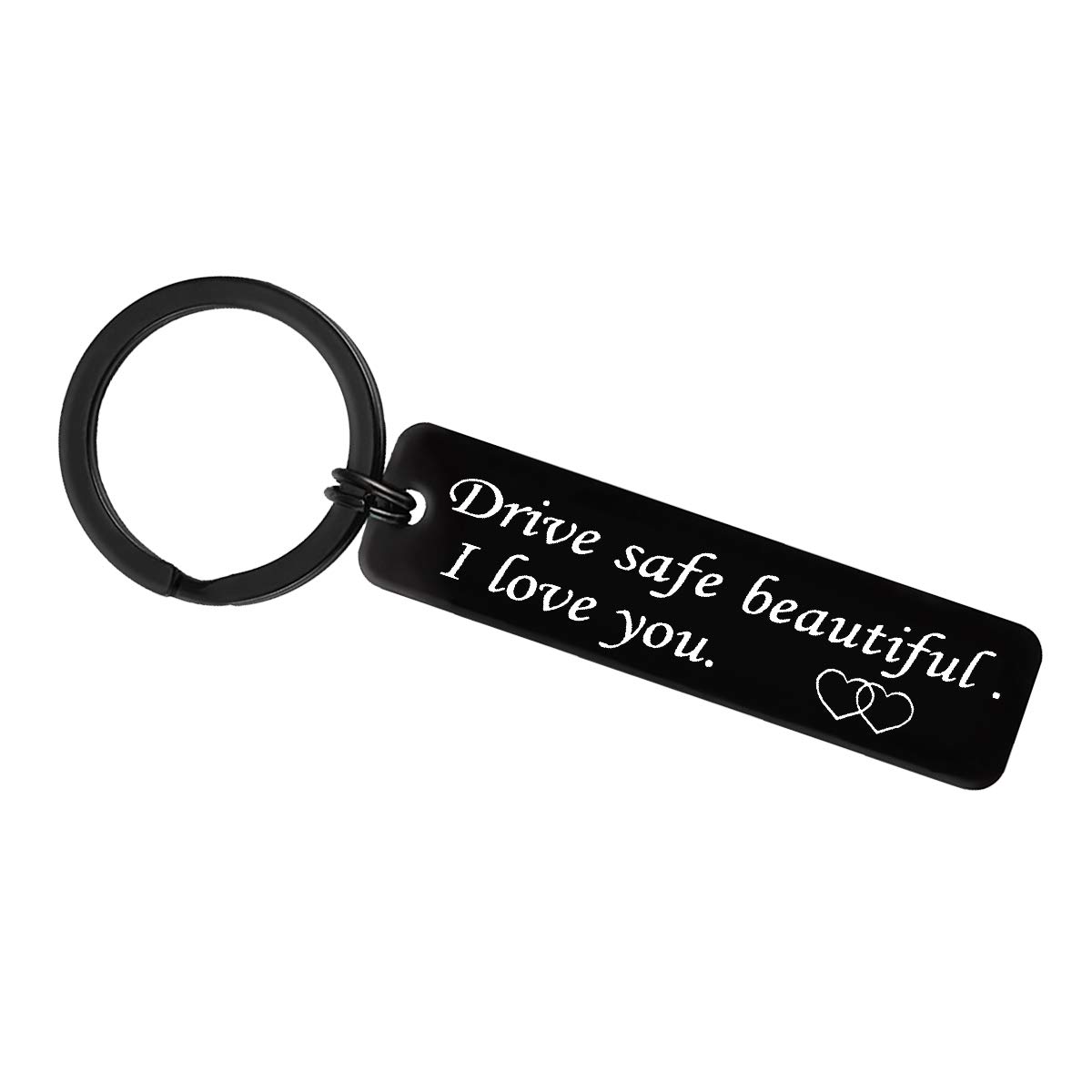 Xiahuyu Drive Safe Keychain Gifts for Girlfriend Wife Drive Safe Beautiful I Love You Keychain Mothers Day Gifts Valentines Day Gift Christmas