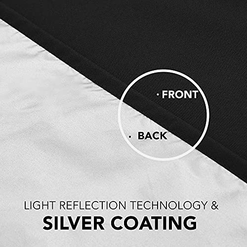 Deconovo Verduisteringsgordijn met Ogen Oxford Thermische Gordijnen Kant en Klaar voor Woonkamer Slaapkamer 2 Stuks… - Afbeelding 8