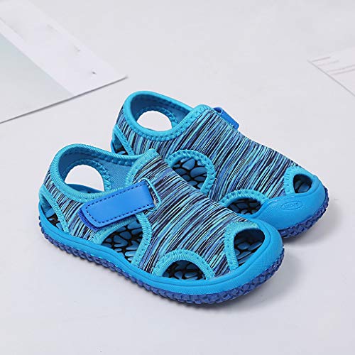 1 to 10Years Summer Child Kids Non-slip Outdoor Boys Sandals Beach Girls Baby Beach Shoes Children (Blue, 6.5 Toddler)3