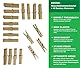 ZWICKER Wäscheklammerbeutel zum Aufhängen - Klammerbeutel mit 40 Wäscheklammern I Indoor & Outdoor für Wäscheständer, Wäschespinne & Wäscheleine I (L+40 Bamboo)