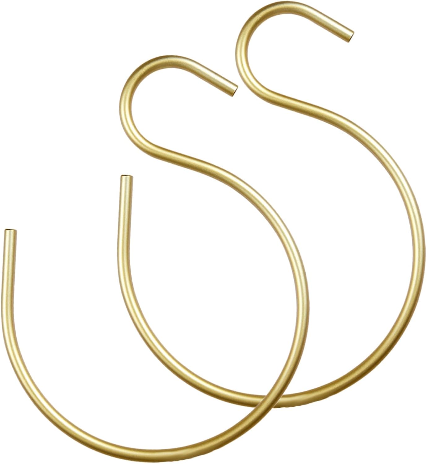 2pcs S-Shaped Scarf Hanger Belt Holder Organizer Xmas Golden