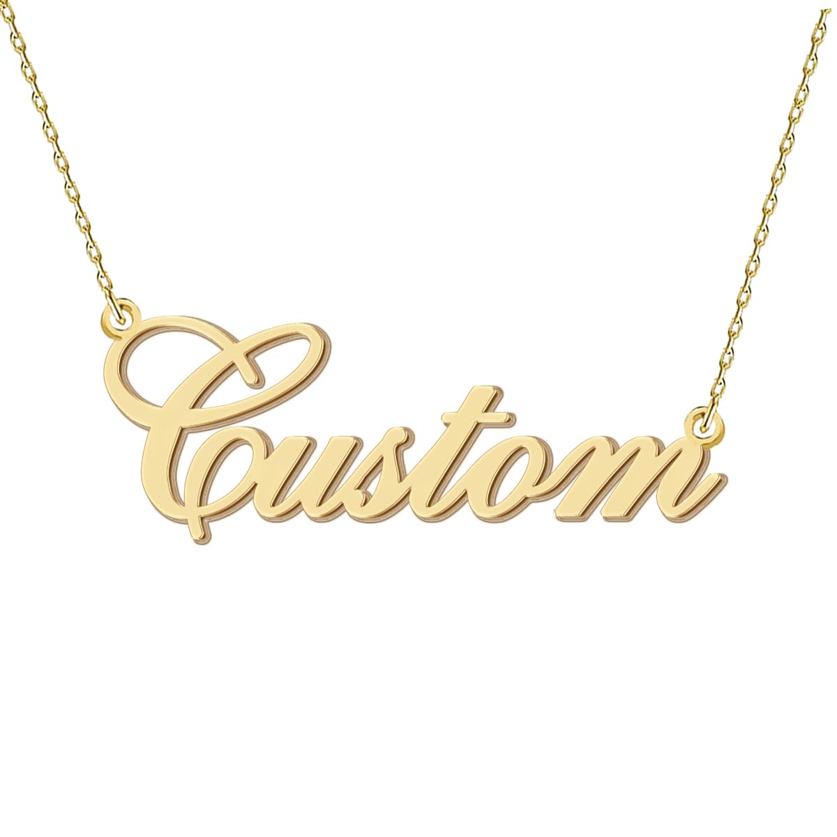 Personalized Name Necklaces Custom Initial Pendant Jeweley for Girls Women New Mom Gift