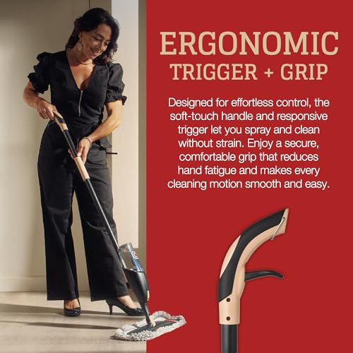 Image of CAMPANELLI Pro Series Spray Mops for Floor Cleaning with 2 Pads - 19 inch Wide | Wide Cleaning Path Covers Spray Mop With Refillable Tank and Washable Pads for Hardwood, Tile, Laminate and Vinyl Floors.