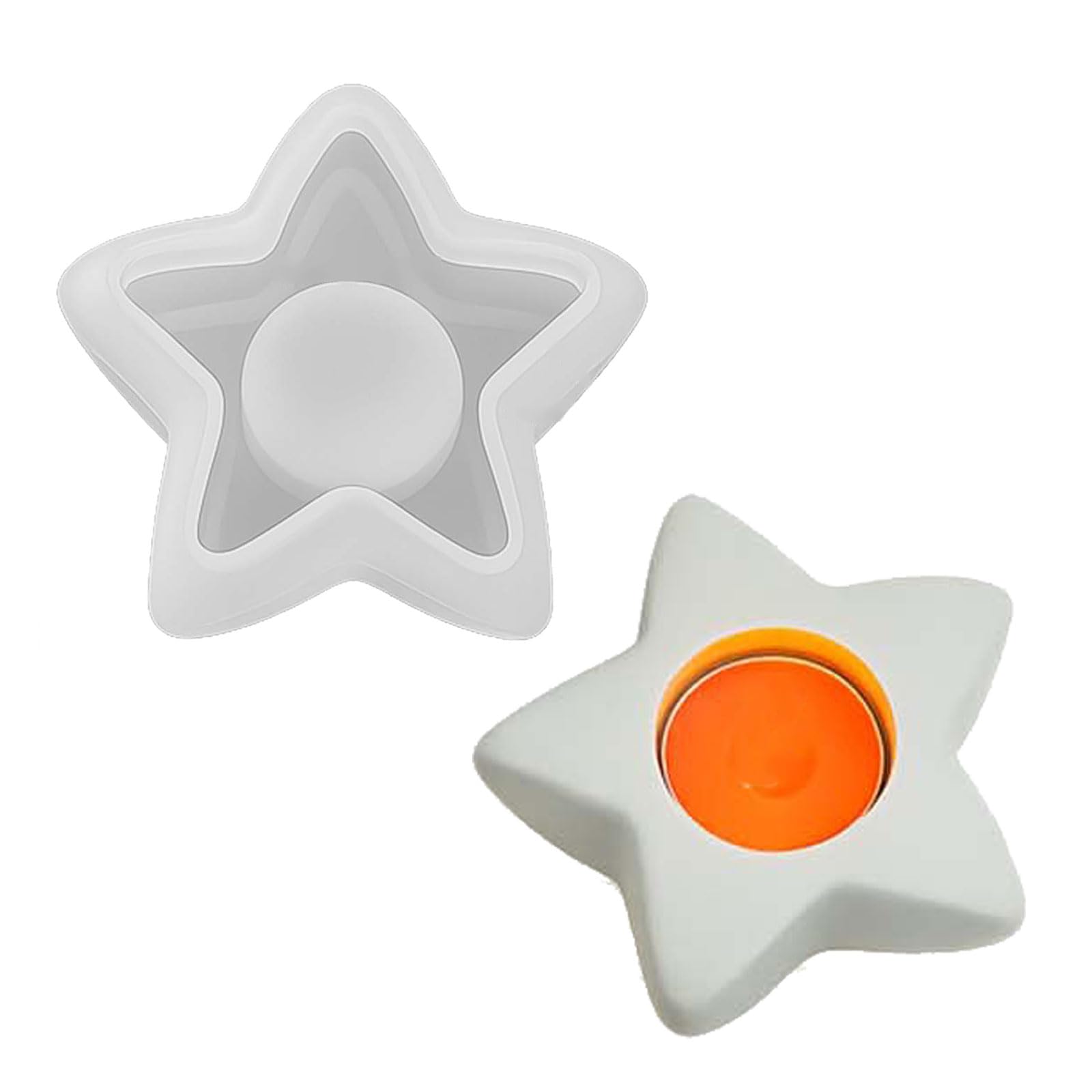 FOLODA Creative Silicone Cast Set Heart Solar Designs for Homebrewed Waxlights Soaps Rosin Art Undertakings Present Making Release Rosin Craft Molds