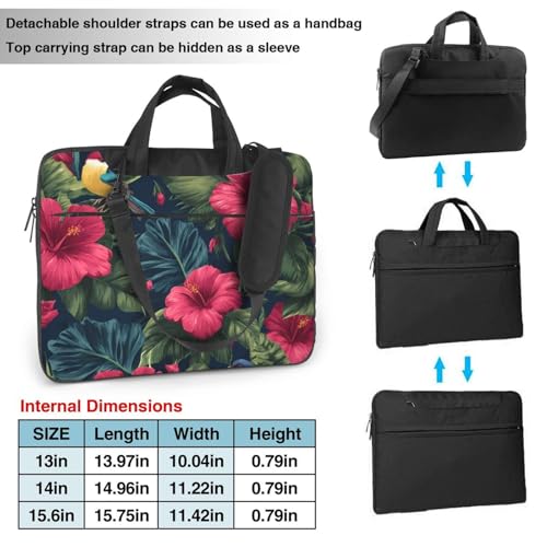 Bolsa para portátil impermeable de 13 pulgadas con diseño Floral miniatura 4