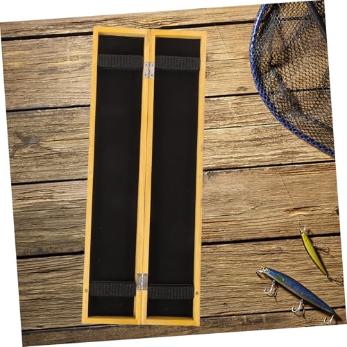 Boîte de pêche compartiments indépendants en bois pour optimiser le rangement du matériel - 4
