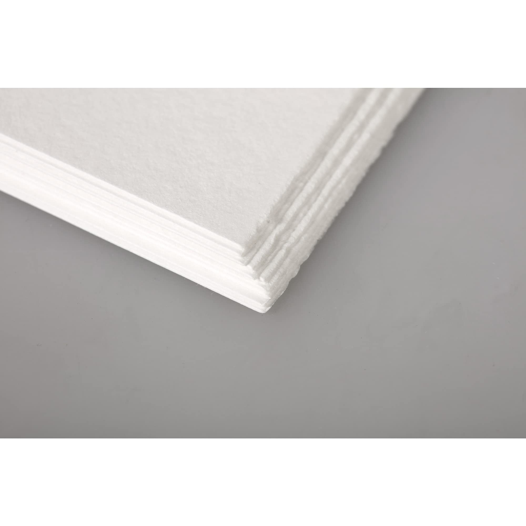 Clairefontaine 93410C Packung (mit 10 Bögen Aquarellpapier Fontaine, feinkörnig, 100% Hadern, am meisten verwendete Hadernpapier, ideal für Nasstechniken, 56 x 76 cm, 10 Blatt, 300g, weiß