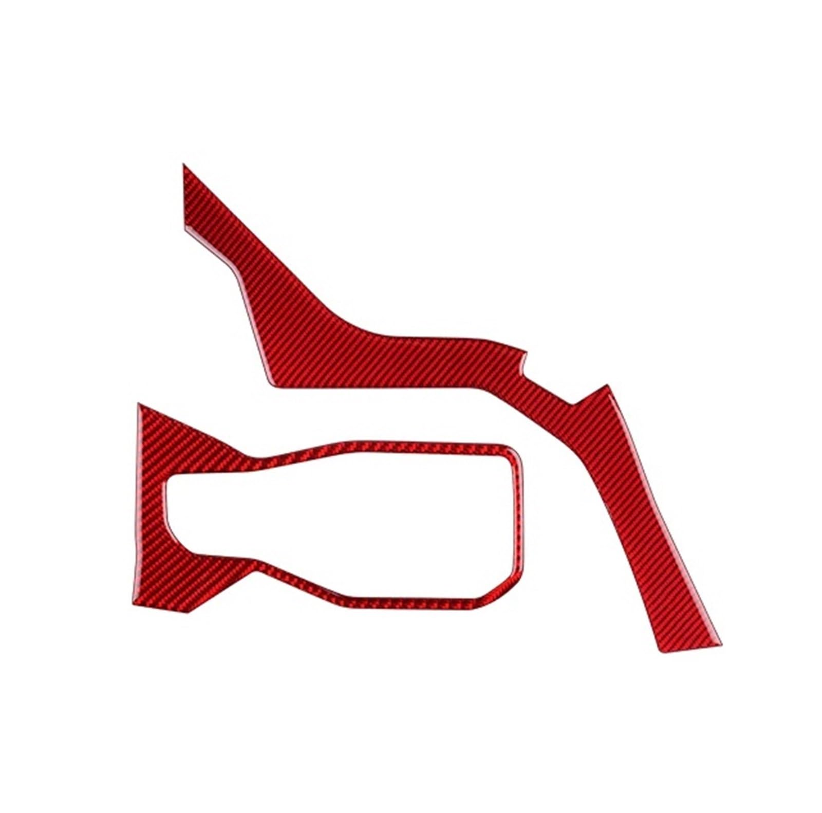 Car Trim Interior for Mustang GT for Dark for Horse for EcoBoost 2024 2026 LHD RHD Car Center Console AC Outlet Trim Interior Mouldings(B for RHD Red)