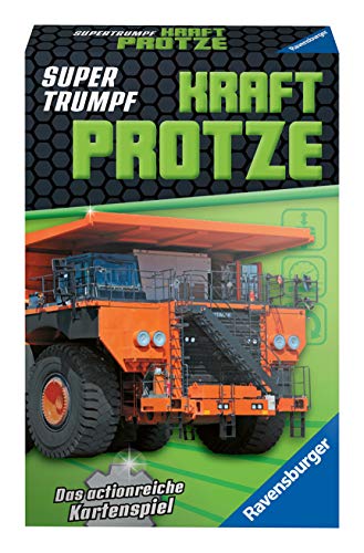 Ravensburger Kartenspiel, Supertrumpf Kraftprotze 20695, Quartett und Trumpf-Spiel für Technik-Fans ab 7 Jahren Ravensburger Kartenspiel, Supertrumpf Kraftprotze 20695, Quartett und Trumpf-Spiel für Technik-Fans ab 7 Jahren