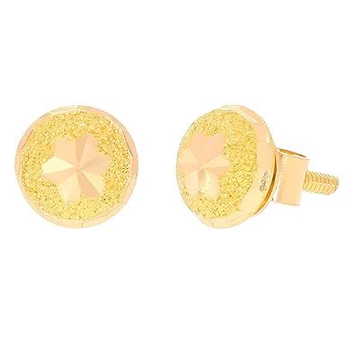 22KT (916) Yellow Gold Earring for Women - GERD22021694