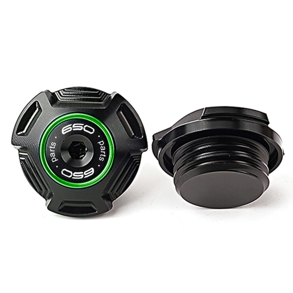 Para Kawasaki Z650 Z 650 RS Ninja650 ninja 650 2017-2025 Versys650 Accesorios de Aluminio Motocicleta Cubierta delantera trasera del depósito de líquido de frenos Tapa de llenado de aceite de