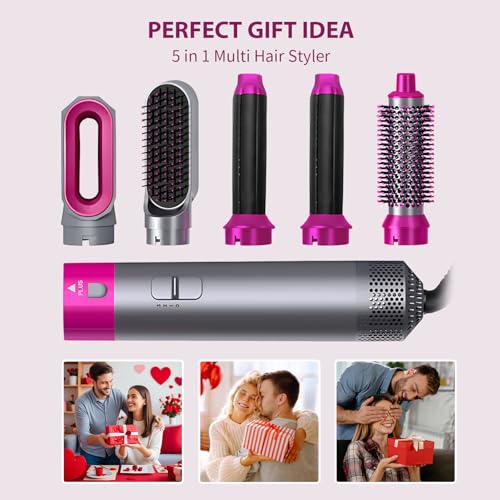 Secador de pelo profesional gris y rosa para usar todas las mañanas 7