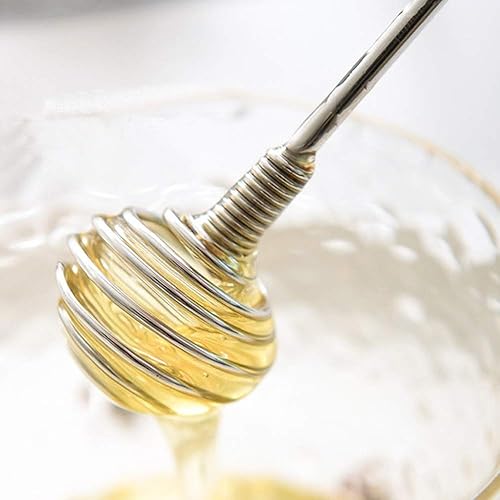 Miniatura 3 de 304 - Cuchara de miel duradera de acero inoxidable para recipientes de miel (7.5 in)