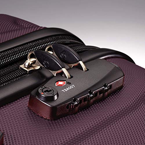 Samsonite Omni PC 20-Inch Expandable Carry-On Luggage, Purple