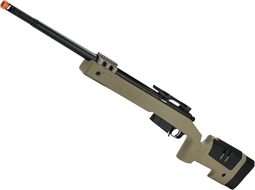 Evike Airsoft - Rifle de Airsoft ProShop PDI personalizado actualizado USMC M40A5 de acción de ciclismo (modelo: bronceado/pistola solamente)