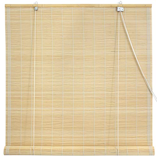 Oriental Furniture Matchstick Roll Up Blinds - Natural - (36 in. x 72 in.)