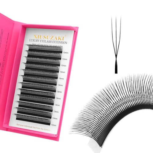 3D Double Tips U Shaped Eyelash Extensions, Volume Crisscross Las...