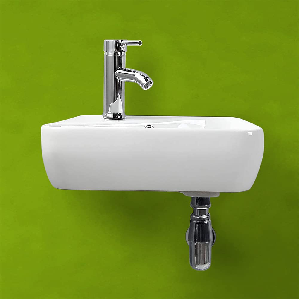 Lavabo Prua Sospeso/appoggio 75x45 Monoforo In Ceramica Bianco Lucido - Foto 11