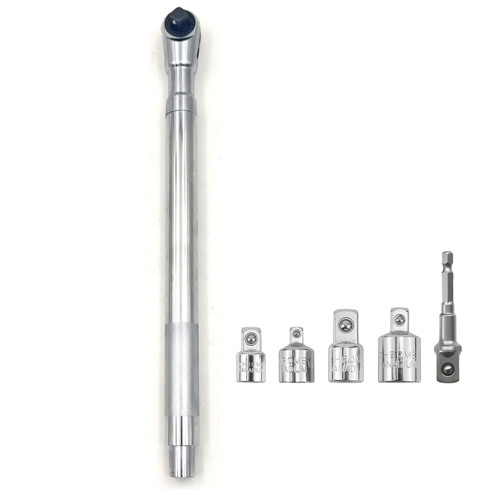 ZBIianxer 1 / 2Inch Steel Ratchets Wrench Spanner for Mechanical Work and Craft Projects Wrench
