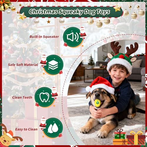 TOPWE Hundespielzeug Ball, [5 Stück] Lustig Weich Quietschend Egg Hundebälle, Interaktives Quietsche Ball für Welpen, Kleine