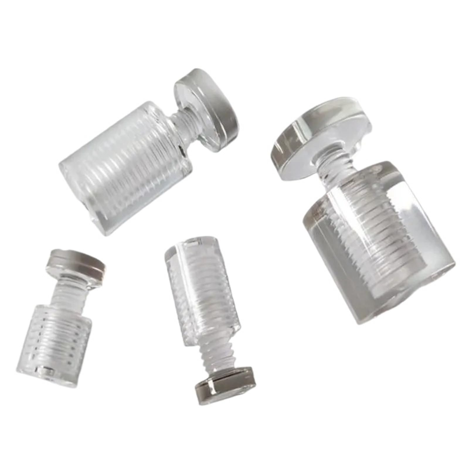 Tornillos Clavo Publicitario 10 Uds Diámetro 13mm 19mm 25mm Acrílico Transparente Publicidad Separadores Pin Clavos Cartelera Tornillos De Fijación Hardware(25x25 10pcs)