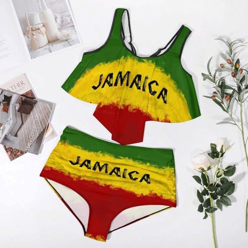 Zakqeik British Flag Swimsuits for Women Sports Bikini Sets Plus Size Two-Piece Bathing Suits Tummy Control Swimwear3