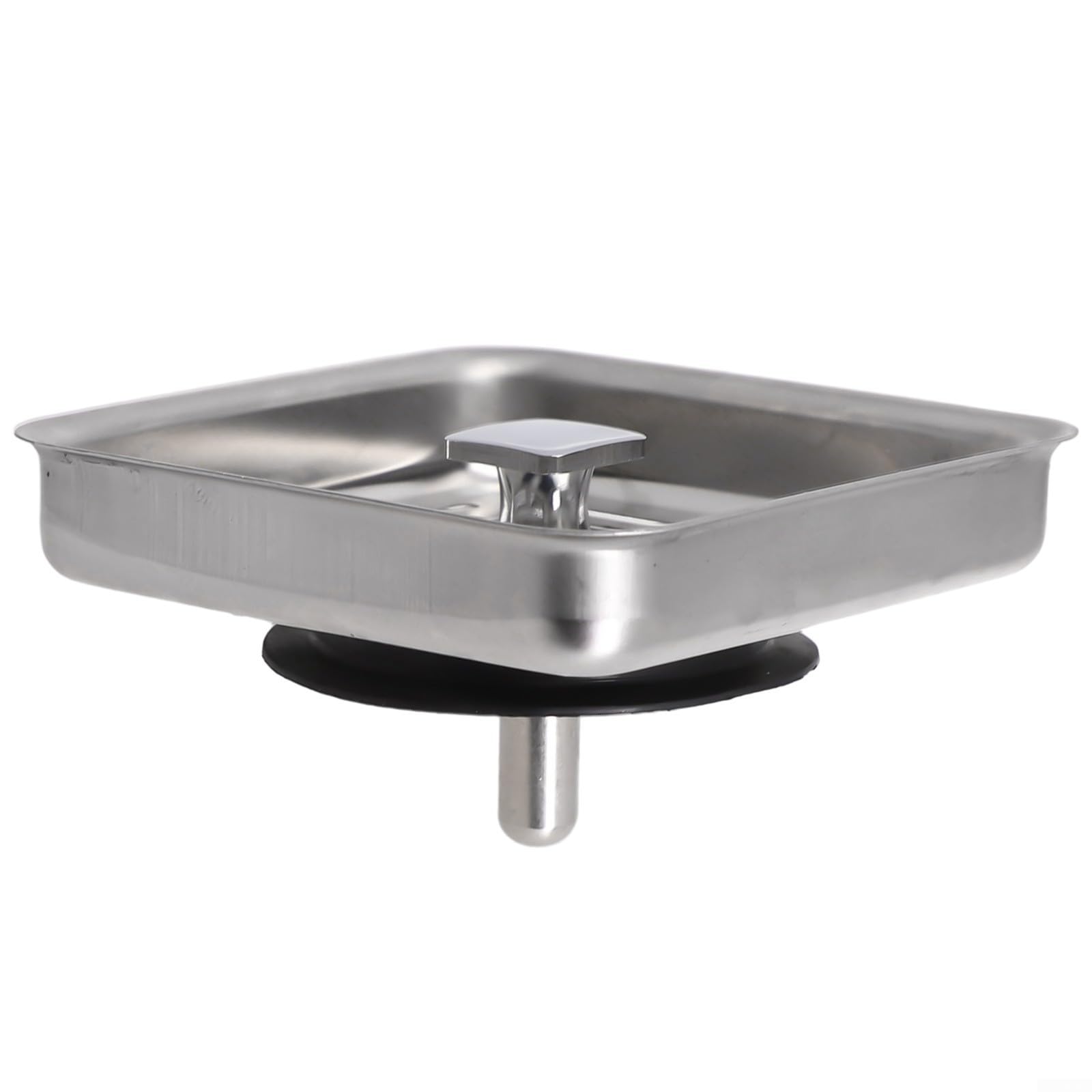 sink strainer， Effective Hair and Dirt Trap, Stainless Steel Sink Strainer for Bathroom and Kitchen(B)