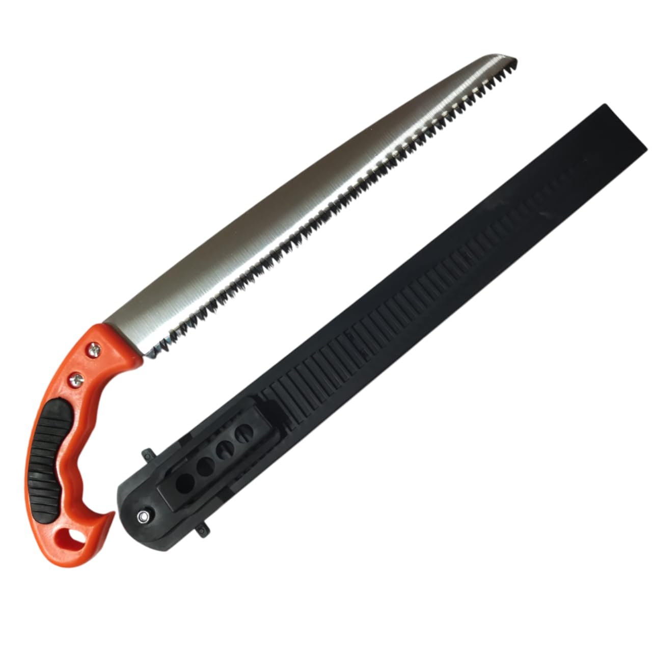 Segaccio Manuale 30 cm con Fodero - Lama Affilata in Acciaio, Impugnatura Ergonomica - Ideale per Potatura e Taglio Legna