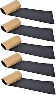 Toyvian 5 Pçs Lixa De Skate Fita Antiderrapante Pro Skate Fita Adesiva Placa De Dedo Fita Adesiva Perfurada Fita Adesiva De Limpeza Esmeril Fita Adesiva Preta Para Skates Fitas Para Skate