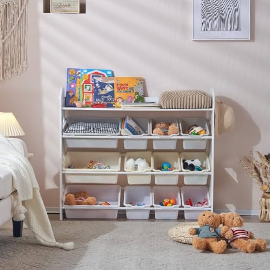 おもちゃ収納ラック ラージサイズ 幅103cm 子ども用家具 木製 収納