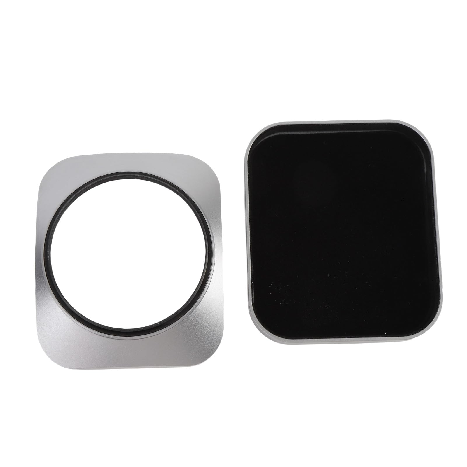 Generic Paraluce Quadrato per Fotocamera - Protezione Paraluce in Lega di Alluminio con Cappuccio, Protezione Antiriflesso e Antigraffio (52 mm)