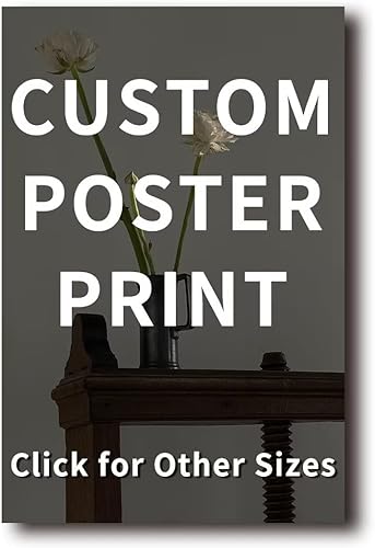 Impresiones de póster personalizadas haz póster personalizado con tus fotos cargadas, decoración de pared para el hogar, 8 x 8 pulgadas (7.9 x 7.9