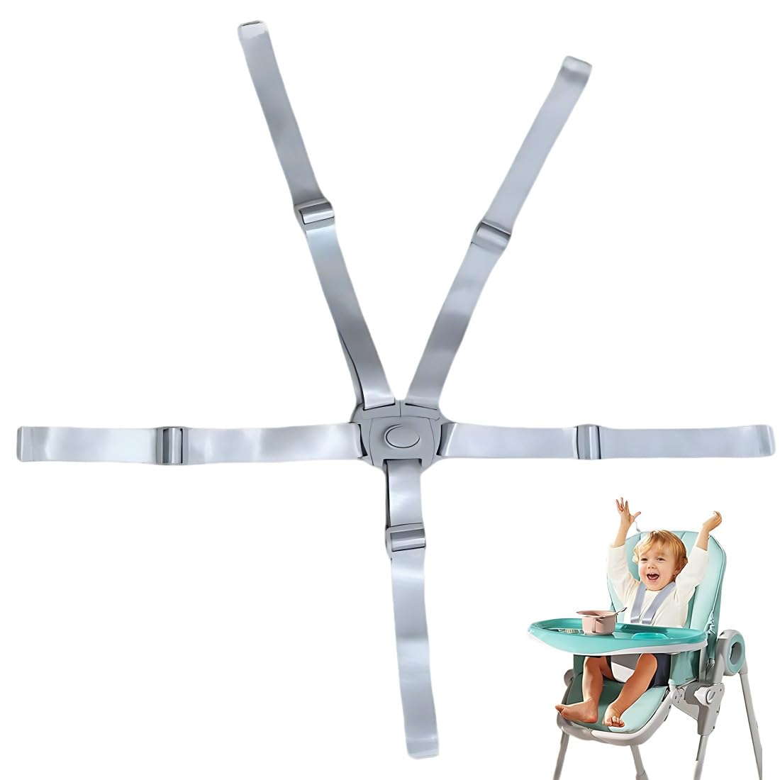 Cintura Di Sicurezza Cinture Universali Per Seggiolone Imbracatura Per Seggiolone Cinghie Per Seggiolone A 5 Punti Regolabile Cintura Di Sicurezza Per Bambini Per Seggiolone Passeggino
