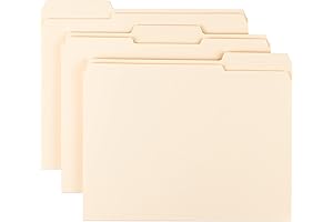 Smead Reinforced 1/3-Cut LetterManila File Folders
