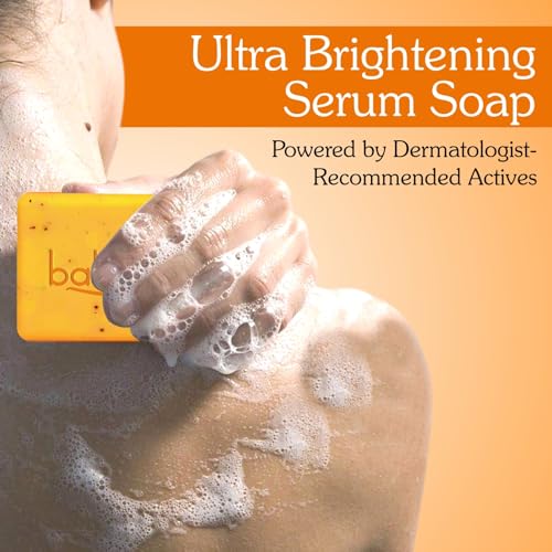 Image of BAKE 10% Vitamin C Ultra Brightening Serum Soap (300g, Pack of 3) with 3% Niacinamide & Turmeric for Pigmentation, Sun Tan & Dark Spots | Exfoliates Dead Skin Cells, Removes Stubborn Marks | For Men & Women - 300g