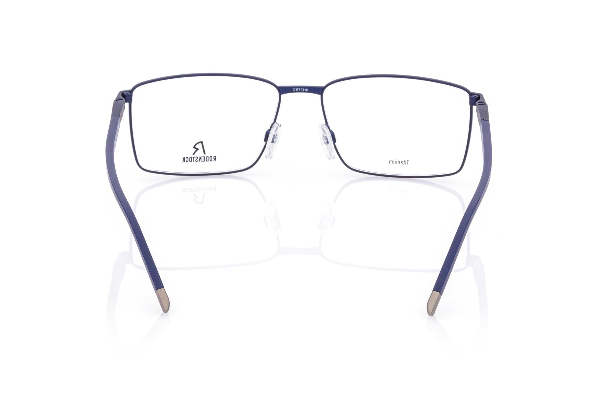 Rodenstock Brille mit Sehstärke für Herren optional mit Sonnenbrillentönung oder Blaulichtfilter, Quadratisch, gefertigt aus Metall & Kunststoff (inklusive Brillenetui)