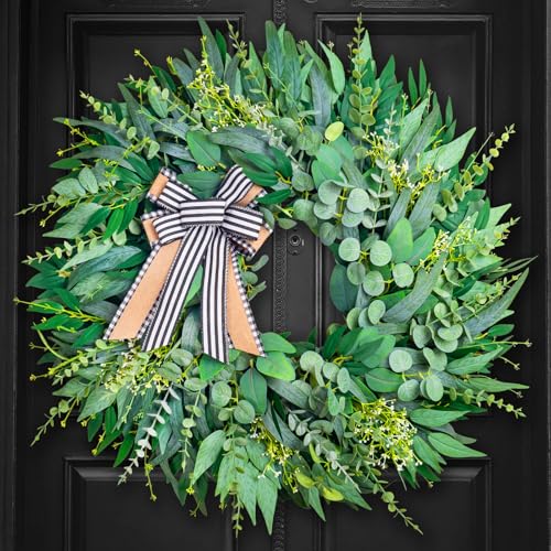 Save 50% on 26 Inch Large Eucalyptus Wreath with Code OJWDQDMQ