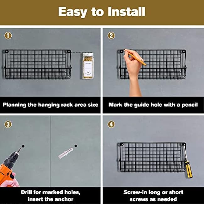 Spice Rack with 28 Jars and Labels,4 Tier Wall Mounted Spice Rack with Jars with 400 White Spice Labels, Chalk Marker and Funnel Set for Cabinet, Countertop, Pantry, Cupboard or Door & Wall Mount.