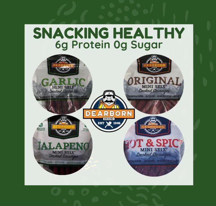Dearborn Brand Hot & Spicy Mini Sticks (6oz Bags, 3-Pack) : Bite-Sized Blazin' Beef Snacks for On-the-Go Flavor Adventures!