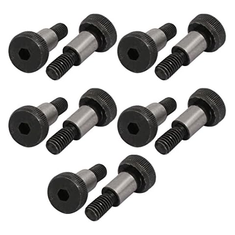 Sourcingmap® 100 40 CR Stahl Schulter Bolt 8 mm Dia 12 mm der Seite Länge M6 x 12 mm Gewinde Cover