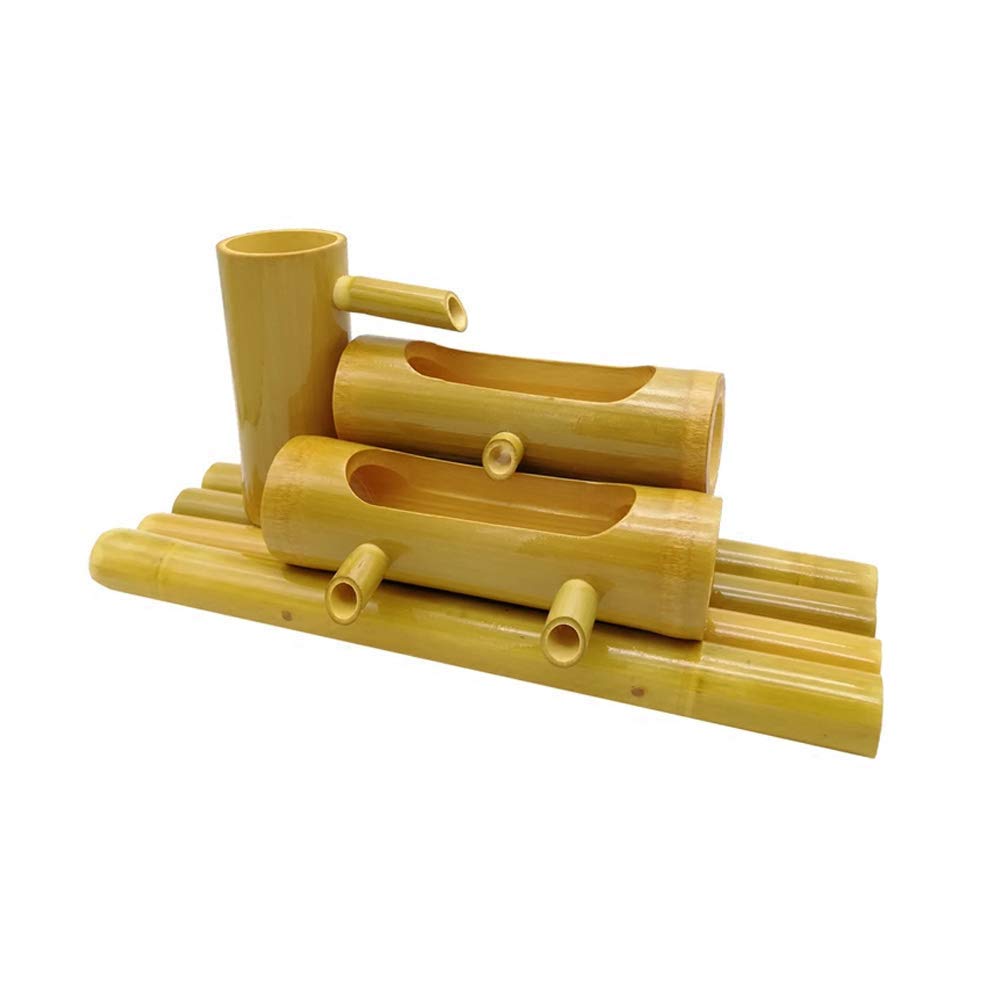 Decorazione per giardino giapponese, statua decorativa in bambù per giochi