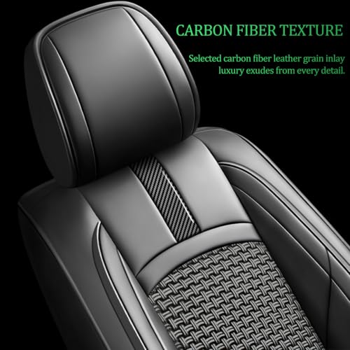 Image of Fit CX-5 Car Seat Covers for Mazda CX-5 2013-2024 2025 2026-Upgraded Premium Waterproof & Breathable Leather, Airbag Compatible, All-Weather Seat Cushion Protector,Full Set,Black