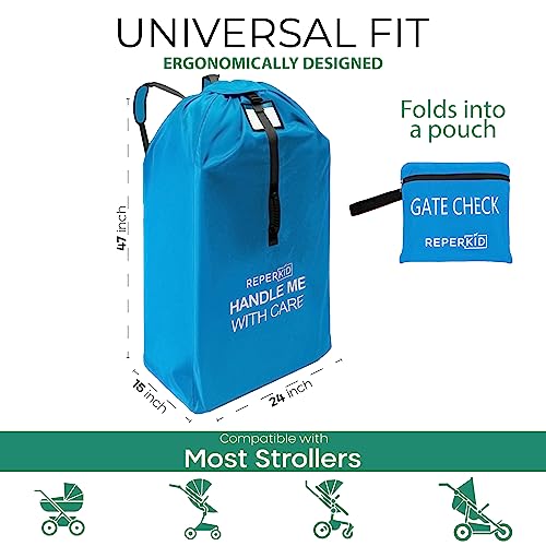 image for reperkid Large Stroller Bag for Airplane Travel, Blue, 47