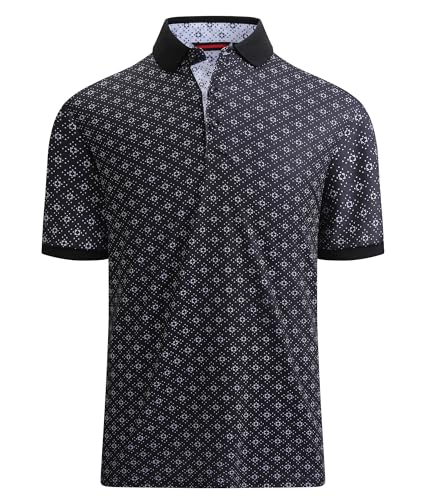 Alex Vando Mens Polo Shirts Short Sleeve Regular Fit Fashion Designed Shirt