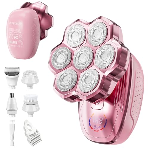 Electric Razors for Women Legs, 5-in-1 Electric Shaver for Women & Body Shaver, Waterproof Wet/Dry...