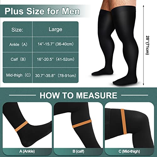 Zhanmai ZHANMAI-1001 Thigh High Compression Socks 20-30 Mmhg Compression Stockings Thigh High Socks thumb #4