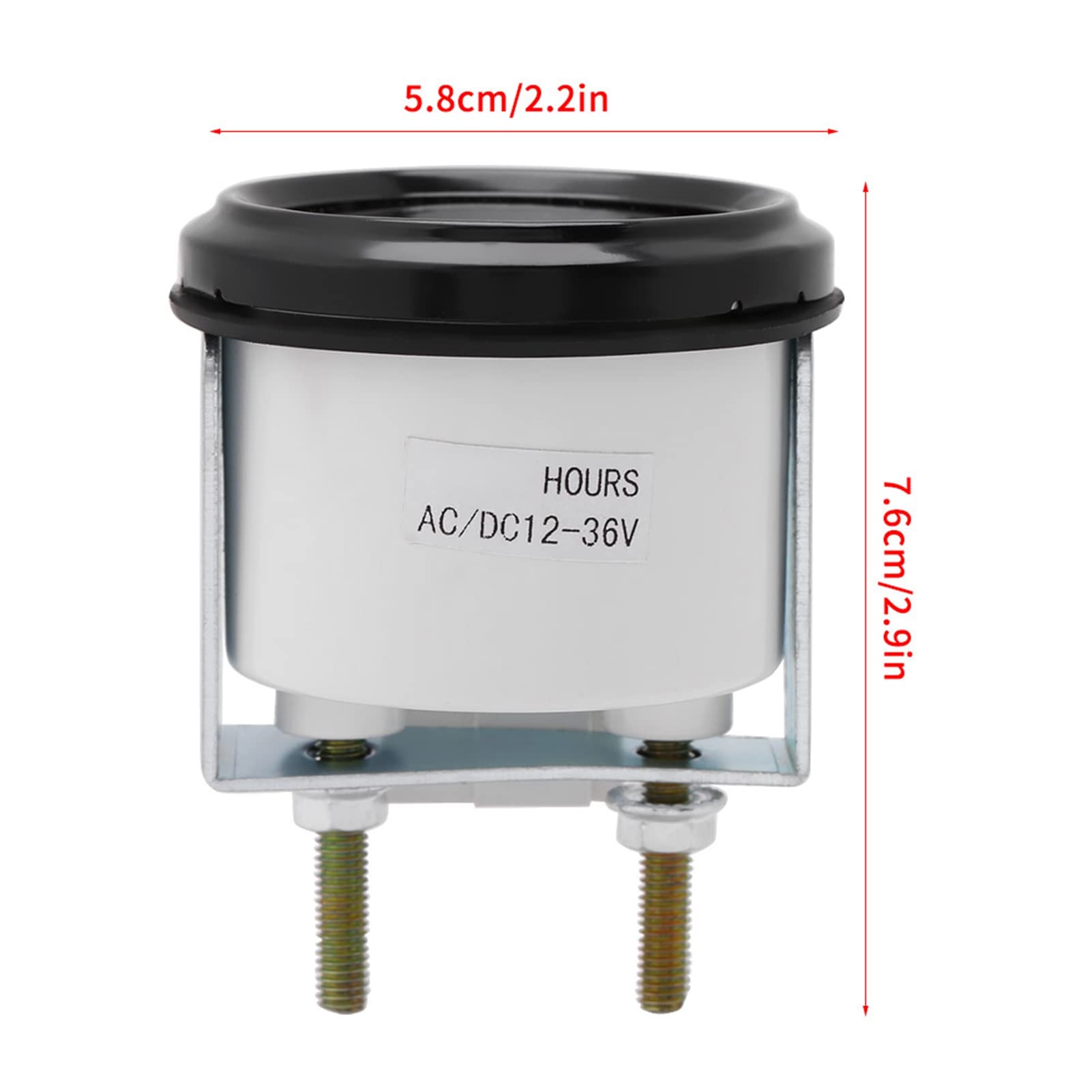 Garosa AC/DC 12 V-36 V Jauge de Compteur Horaire Mécanique pour Bateau Auto ATV Motoneige Tondeuse à Gazon Tracteurs Véhicule Voitures Camions Générateur Marin